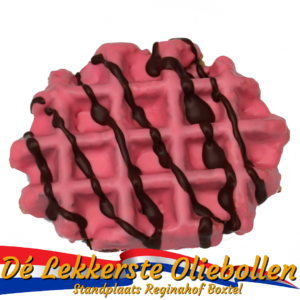 Wafel Roze Topping met Melkchocolade